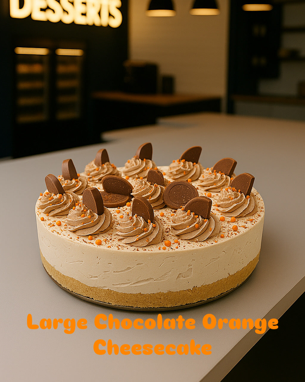Large Terry's Orange Cheesecake