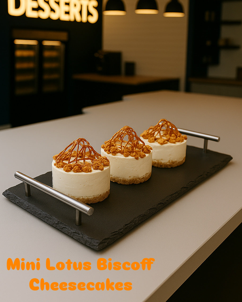 Mini Lotus Biscoff Cheesecakes
