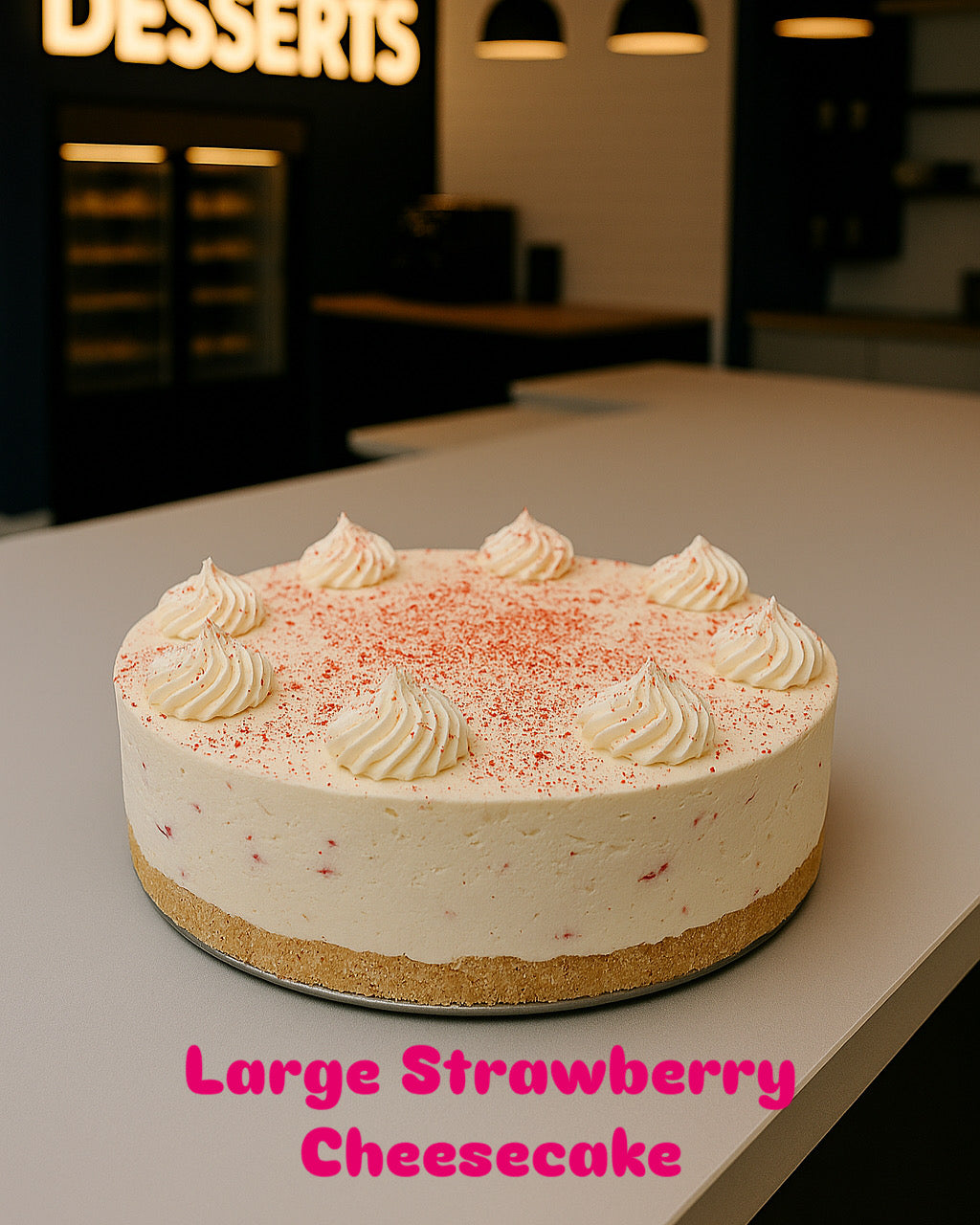 Large Strawberry Cheesecake