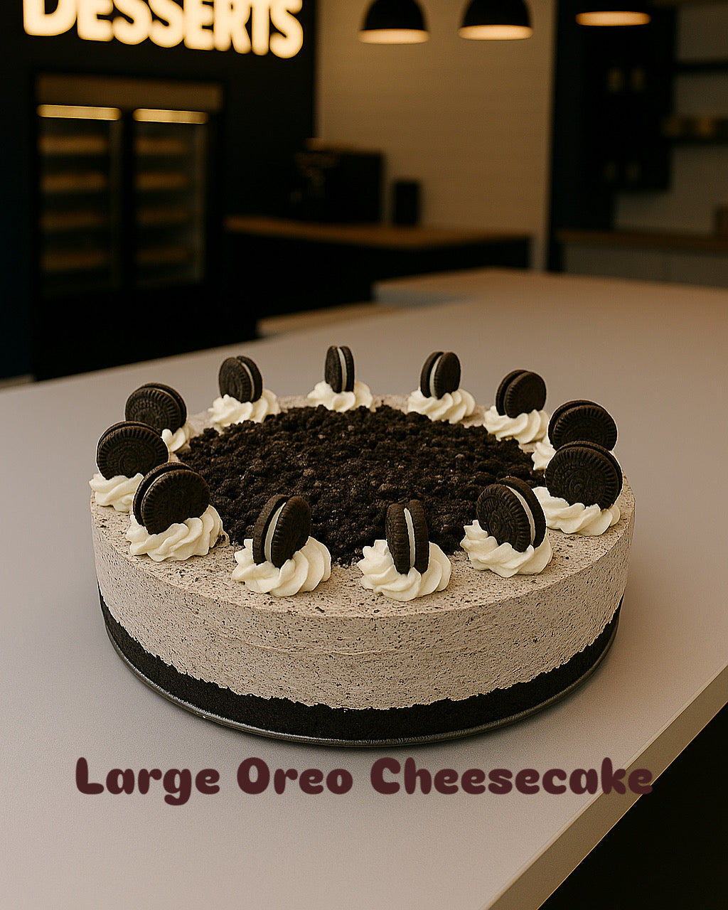 Large Oreo Cheesecake
