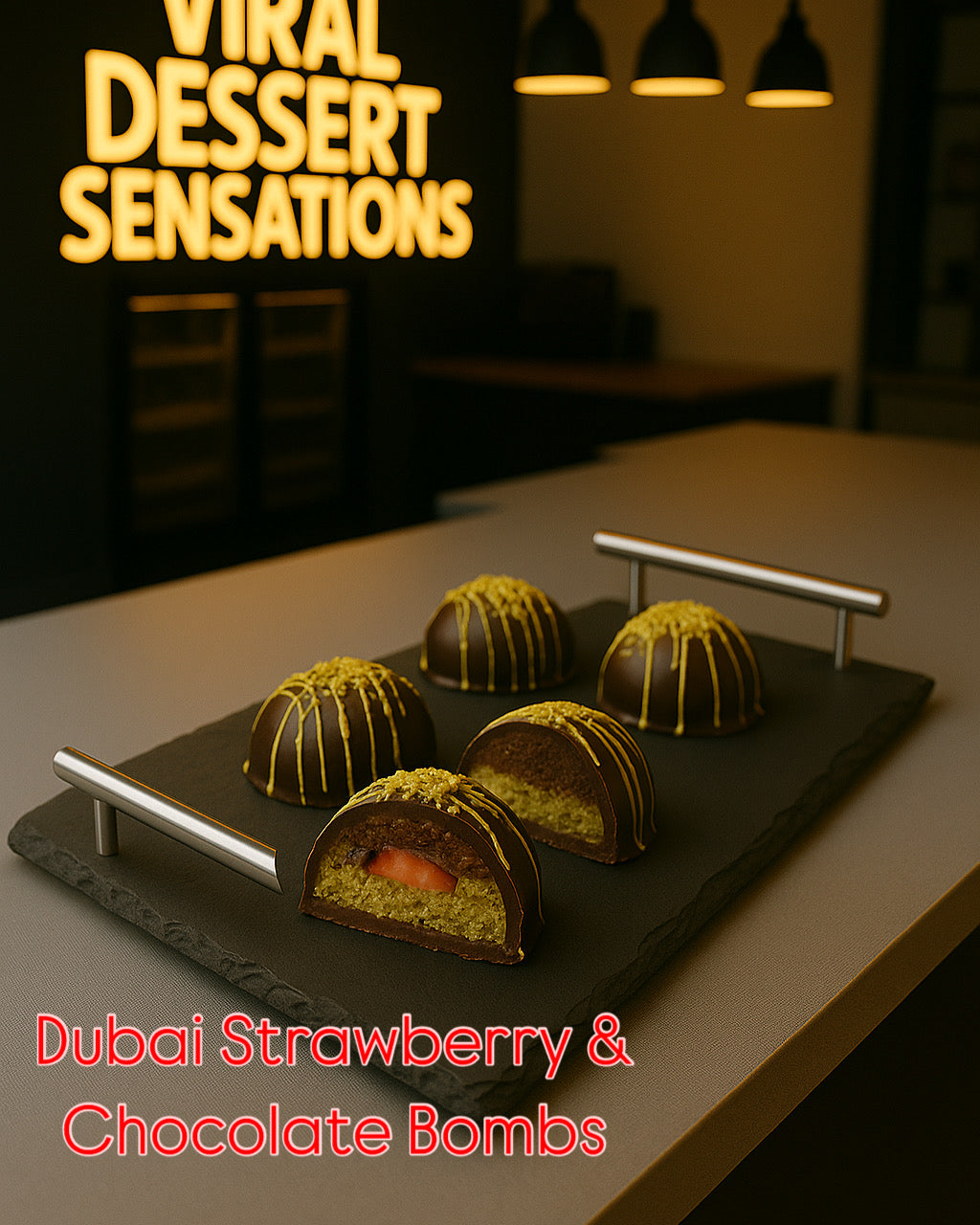 Dubai Strawberry & Chocolate Bombs (12)