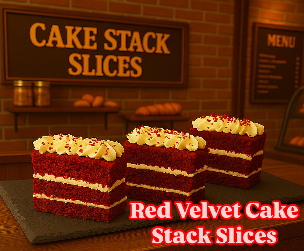 Red Velvet Stack Cake Slice (Individual)