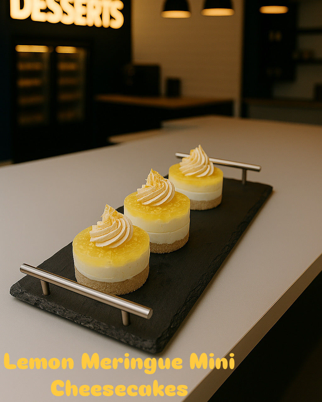Mini Lemon Meringue Cheesecakes