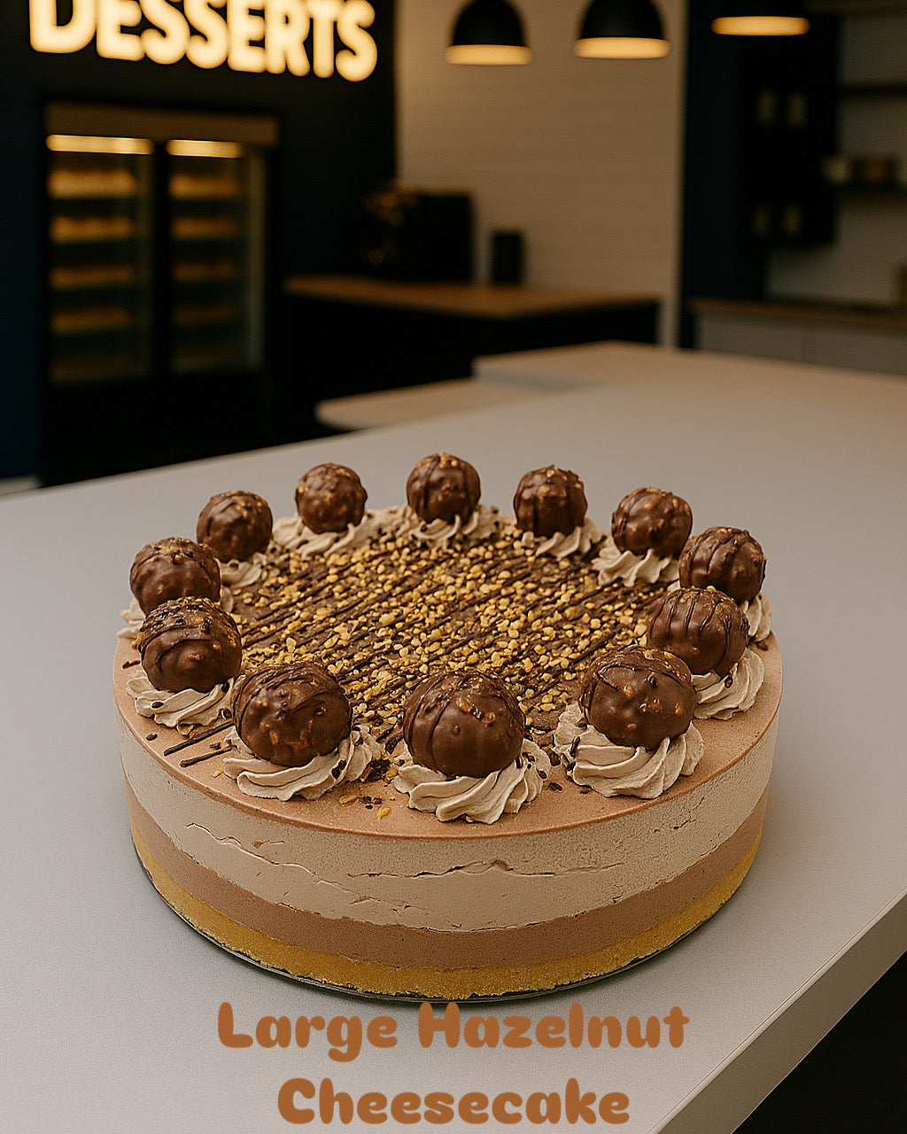 Large Hazelnut Cheesecake