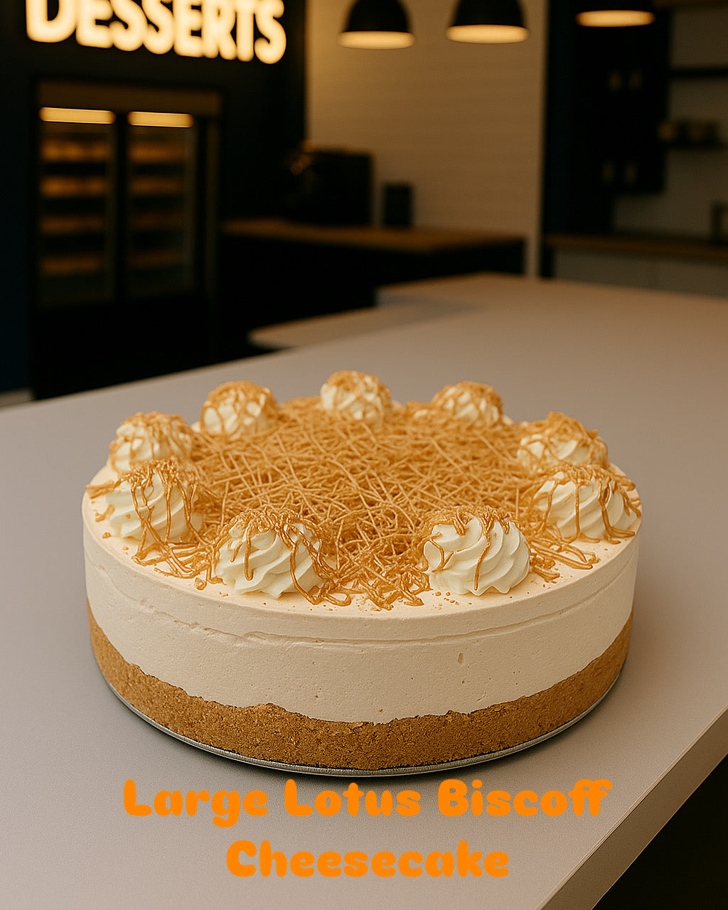 Large Lotus Biscoff Cheesecake